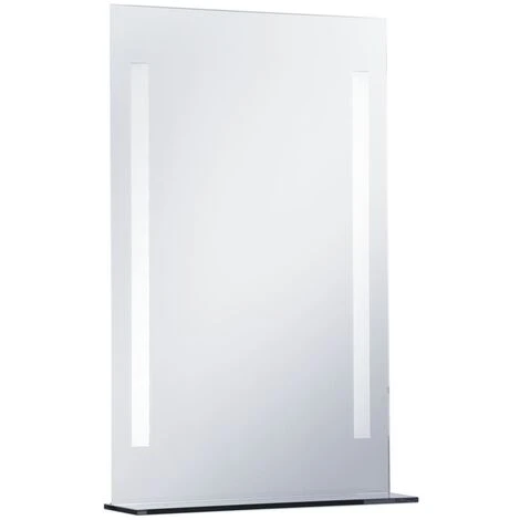 Topdeal Miroir Mural à LED Pour Salle De Bains Avec étagère 60x80 Cm FF144715_FR 5 Topdeal Miroir Mural à LED Pour Salle De Bains Avec étagère 60x80 Cm FF144715_FR – Image 3