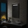 Topdeal Miroir Mural à LED Pour Salle De Bains 60 X 100 Cm FF144710_FR -Miroir Soldes Boutique 59653619 1