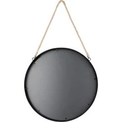MIRRORS AND MORE Taira - Miroir - Noir/Naturel - 20x20 Cm - Noir/Naturel -Miroir Soldes Boutique 59658635 4