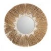 Amadeus - Miroir En Paille Soleil 75cm - Marron -Miroir Soldes Boutique 59724127 1