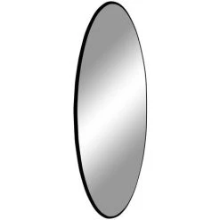 Miroir Rond En Acier Noir - Ø40 Cm -PEGANE- -Miroir Soldes Boutique 59741969 2