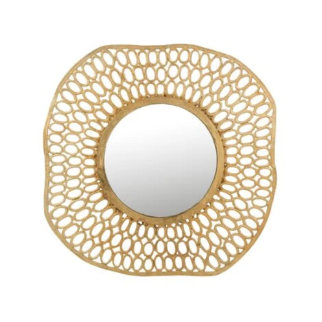 LES TENDANCES Miroir Motif Cercle Aluminium Doré Oly D 83 Cm 3 LES TENDANCES Miroir Motif Cercle Aluminium Doré Oly D 83 Cm