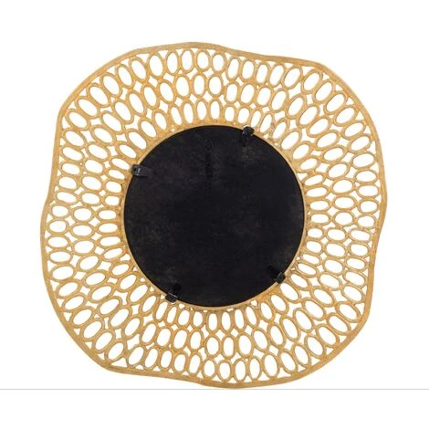 LES TENDANCES Miroir Motif Cercle Aluminium Doré Oly D 83 Cm 4 LES TENDANCES Miroir Motif Cercle Aluminium Doré Oly D 83 Cm – Image 2
