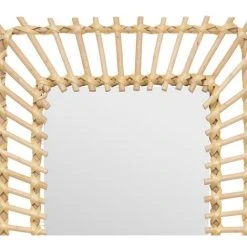 ATMOSPHERA, CRÉATEUR D'INTÉRIEUR Miroir Rotin Rectangle 35x58 - Beige -Miroir Soldes Boutique 59820598 3