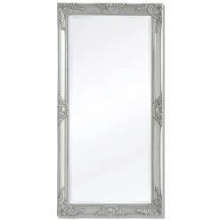 INLIFE Miroir Mural Style Baroque 120 X 60 Cm Argenté