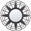 BELIANI Miroir En Rotin Noir 60x60 - Noir 1 BELIANI Miroir En Rotin Noir 60x60 - Noir -Miroir Soldes Boutique 59856633 1
