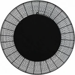 WOMO DESIGN Miroir Mural Rond Métal/MDF Noir Avec Entretoises Horizontales 84cm WOMO-DESIGN® 9 WOMO DESIGN Miroir Mural Rond Métal/MDF Noir Avec Entretoises Horizontales 84cm WOMO-DESIGN® -Miroir Soldes Boutique 59943065 3