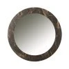 LES TENDANCES Miroir Imprimé Marbré Bois Marron Foncé Didi D 80 Cm