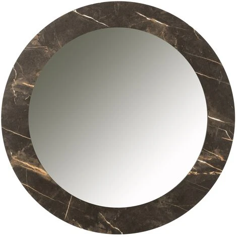 LES TENDANCES Miroir Imprimé Bois Mdf Marron Foncé Dido D 60 Cm 3 LES TENDANCES Miroir Imprimé Bois Mdf Marron Foncé Dido D 60 Cm