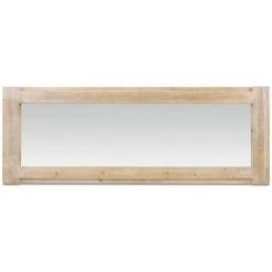 DECORATION D’AUTREFOIS Grand Miroir Bois Naturel 142x3x52cm - Naturel