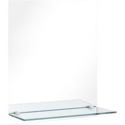 Topdeal Miroir Mural Avec étagère 20x40 Cm Verre Trempé FF249433_FR -Miroir Soldes Boutique 60046127 2