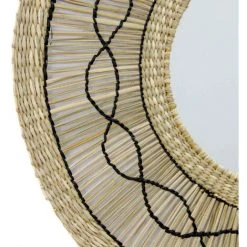 Miroir Mural Dans La Marine D'algues Naturelles Ø55 Cm Thinia Home -Miroir Soldes Boutique 60089066 3