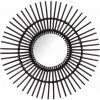 Miroir Mural à Ratán Redondo Blick Black Ø60cm Thinia Home 1 Miroir Mural à Ratán Redondo Blick Black Ø60cm Thinia Home -Miroir Soldes Boutique 60089162 1
