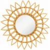 Miroir Mural à Ratán Redondo Sonne Natural Ø55 Cm Thinia Home