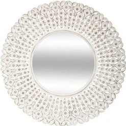 AUTRES Miroir Fanny MDF_E1 Et Verre - D. 75 X P. 1,5 Cm - Blanc