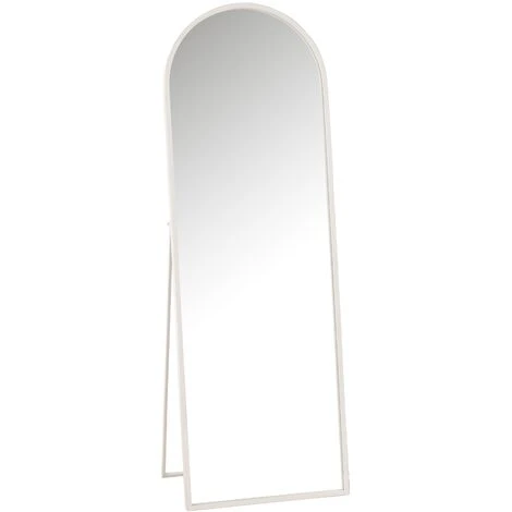 LES TENDANCES Miroir Sur Pied Métal Blanc Damian L 51 Cm 3 LES TENDANCES Miroir Sur Pied Métal Blanc Damian L 51 Cm