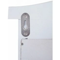 DéCOSHOP26 Miroir Mural Design Fenêtre Avec Volets 53x42x5cm Bois De Paulownia Massif Et MDF Blanc - Blante -Miroir Soldes Boutique 60139659 3