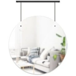 Miroir Suspendu Exhibit Umbra Noir - Noir