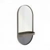 Miroir Mural Avec étagère Oval Remember Taupe -Miroir Soldes Boutique 60149980 1