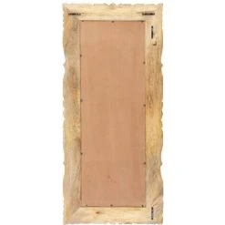 INLIFE Miroir 110x50 Cm Bois De Manguier Massif -Miroir Soldes Boutique 60303557 3
