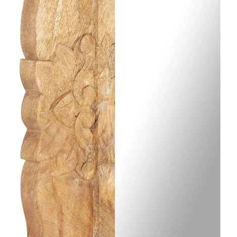 Topdeal Miroir 110x50 Cm Bois De Manguier Massif FF321637_FR 7 Topdeal Miroir 110x50 Cm Bois De Manguier Massif FF321637_FR – Image 5