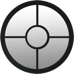 VidaXL Miroir Noir 40x4 Cm Fer Pour Utilisation à L'intérieur - Noir 8 VidaXL Miroir Noir 40x4 Cm Fer Pour Utilisation à L'intérieur - Noir -Miroir Soldes Boutique 60468958 2