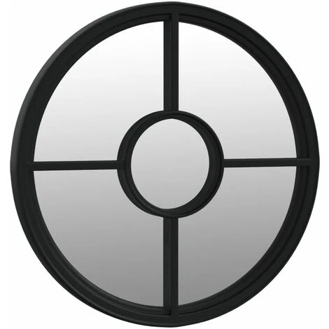 VidaXL Miroir Noir 40x4 Cm Fer Pour Utilisation à L'intérieur - Noir 5 VidaXL Miroir Noir 40x4 Cm Fer Pour Utilisation à L'intérieur - Noir – Image 3