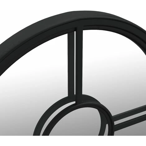 VidaXL Miroir Noir 40x4 Cm Fer Pour Utilisation à L'intérieur - Noir 7 VidaXL Miroir Noir 40x4 Cm Fer Pour Utilisation à L'intérieur - Noir – Image 5