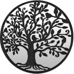 VidaXL Miroir Noir 40x2,5 Cm Fer Pour Utilisation à L'intérieur - Noir -Miroir Soldes Boutique 60468962 2