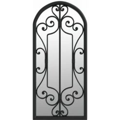 VidaXL Miroir Noir 100x45 Cm Fer Pour Utilisation à L'intérieur - Noir -Miroir Soldes Boutique 60468966 2