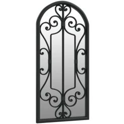 VidaXL Miroir Noir 100x45 Cm Fer Pour Utilisation à L'intérieur - Noir -Miroir Soldes Boutique 60468966 3