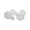 Miroirs The Home Deco Factory MIROIR HEXAGONAL Doré -Miroir Soldes Boutique 60552033 1
