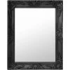 INLIFE Miroir Mural Style Baroque 50x60 Cm Noir -Miroir Soldes Boutique 60599270 1