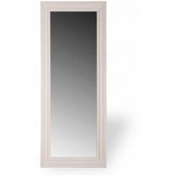 DECORATION D’AUTREFOIS Miroir Bois Blanc 140x55x4cm - Blanc