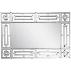 OZAIA Miroir Mural En Inox - L. 120 X H. 80 Cm- LOAYE - Argenté -Miroir Soldes Boutique 60688990 2
