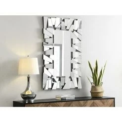 OZAIA Miroir Mural En Inox - L. 120 X H. 76 Cm - UYUNI - Argenté