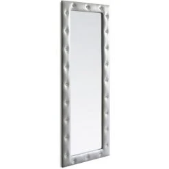 MIRRORS AND MORE Naomi - Miroir Avec Cadre Et Paillettes - Argenté - 50x150cm - Argenté