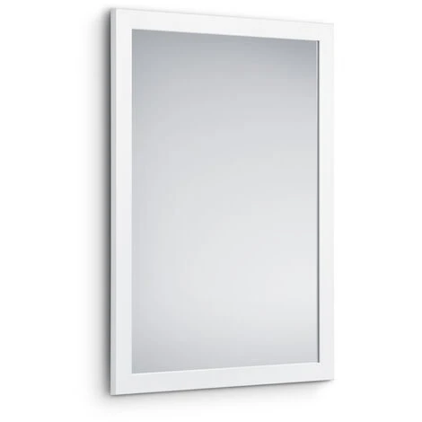 MIRRORS AND MORE Kim - Miroir Avec Cadre - Blanc - 48x68cm - Blanc 3 MIRRORS AND MORE Kim - Miroir Avec Cadre - Blanc - 48x68cm - Blanc