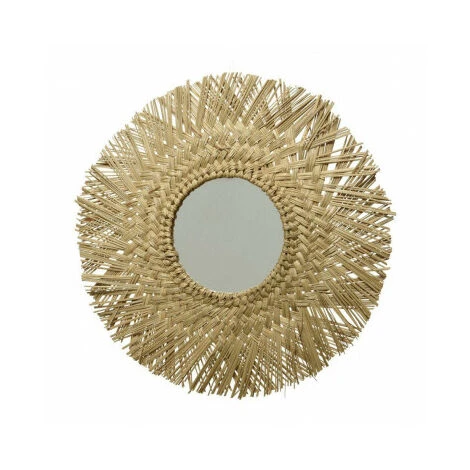 DECORIS Espejo Decorativo De Junco Marino ø50x1cm 3 DECORIS Espejo Decorativo De Junco Marino ø50x1cm