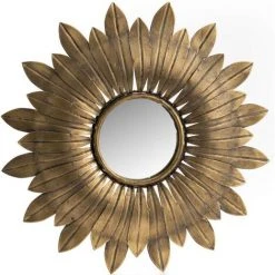 AMADEUS Miroir En Métal Stella 30 Cm Doré - Doré
