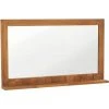 NOVA Miroir Mural Avec étagère De Taille Solide En Teck Solide Taille : 100x12x60 Cm -Miroir Soldes Boutique 60805843 1