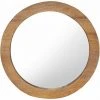 NOVA Miroir Mural En Bois Rond Dans Différentes Tailles Taille : 60 Cm -Miroir Soldes Boutique 60806374 1