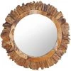 NOVA Miroir Mural En Bois Rond Dans Différentes Tailles Taille : 60 Cm -Miroir Soldes Boutique 60808641 1