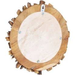NOVA Miroir Mural En Bois Rond Dans Différentes Tailles Taille : 60 Cm -Miroir Soldes Boutique 60808641 4