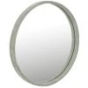 LES TENDANCES Miroir Rond Cuir Vert Patty D 40 Cm -Miroir Soldes Boutique 60876396 1