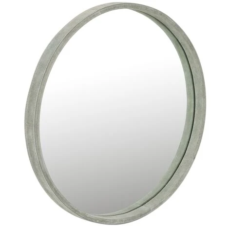 LES TENDANCES Miroir Rond Cuir Vert Patty D 40 Cm 3 LES TENDANCES Miroir Rond Cuir Vert Patty D 40 Cm