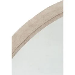 LES TENDANCES Miroir Rond En Cuir Beige Apolo D 40.5 Cm -Miroir Soldes Boutique 60876576 4