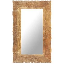 FIMEI Miroir 80x50 Cm Bois De Manguier Massif