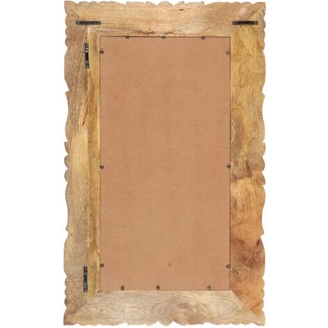 FIMEI Miroir 80x50 Cm Bois De Manguier Massif 5 FIMEI Miroir 80x50 Cm Bois De Manguier Massif – Image 3