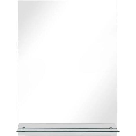 FIMEI Miroir Mural Avec étagère 50x70 Cm Verre Trempé 5 FIMEI Miroir Mural Avec étagère 50x70 Cm Verre Trempé – Image 3